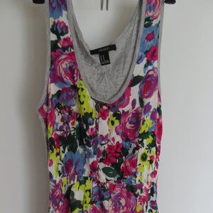 Forever 21 Floral Multi - Colored Empire Dress